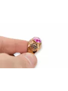 Originální Vintage 14k z růžového zlata Ametist Vintage vrc078r